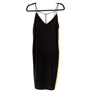 Dark Grey/black dress with back detail size L